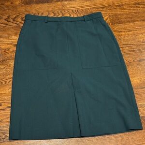 J. Crew Forest Green Pencil Skirt